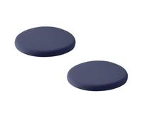 Round Memory Foam Seat Cushion Housse en Tissu Soie Zippée Et Amovible | Coussin D'assise À Retour Lent,Pour Adapté Aux Chaises De Salle À Manger Cuisine(Dark Blue,D 30cm(2PC))