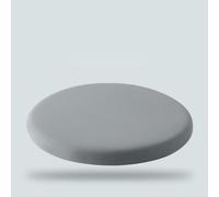 Round Memory Foam Seat Cushion Housse en Tissu Soie Zippée Et Amovible | Coussin D'assise À Retour Lent,Pour Adapté Aux Chaises De Salle À Manger Cuisine(Light Gray,D 40cm(1PC))