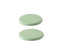 Round Memory Foam Seat Cushion Housse en Tissu Soie Zippée Et Amovible | Coussin D'assise À Retour Lent,Pour Adapté Aux Chaises De Salle À Manger Cuisine(Light Green,D 50cm(2PC))