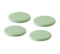 Round Memory Foam Seat Cushion Housse en Tissu Soie Zippée Et Amovible | Coussin D'assise À Retour Lent,Pour Adapté Aux Chaises De Salle À Manger Cuisine(Light Green,D 50cm(4PC))