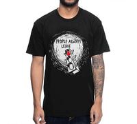 Round Neck Graphic One Tree Hill People Always Leave for Male Tee T Shirt