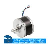 Round Nema 14 Stepping Motor Bipolar 0.9deg 0.425A 11.25ozin 4-Wires for 3D Printer Pancake Stepper Motor Machine-E Series