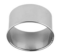 Round Pastry Cutter - Stainless Steel Donut Ring Mold, Reusable Dough Stamp Baking Accessory, Professional Kitchen Dessert Shaping Tool, Durable Homemade Treat Equipment | For Cookie Bread