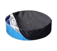 Round Pool Cover Protector, Oxford Fabric Pool Cover, Summer Protector with Drawstring Waterproof Hot Tub for Backyard Courtyard Yard Garden Park Lawn Small Blower Power Electric Unit Gear Case Kit