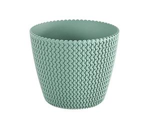 Round Pot 18,6L PROSPERPLAST SPLOFY plastique COULEUR MINT, 34,1 X 28,9 CM