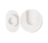 Round Power Strip Holder, Wall Mounted Self Adhesive Plastic Socket Holder Desktop Socket Fixer for Kitchen Home Office Bedroom