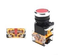 Round Push Button Switch LA38-11T Self-Locking Start Stop(red)