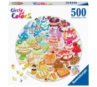 Round Puzzle Circle Of Colors - Desserts/pastries (500 Stukjes) PUZZLE NEUF
