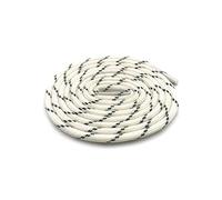 Round rayé Corde Lacets Beige/Blanc Lacets Polyester Lacet pour la randonnée en Plein air Rond Lacet Accessoires de Chaussures, 140cm