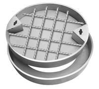 Round Recessed Manhole Cover with Hook, Invisible Design, 304 Stainless Steel Sump Pump Cover for Park, Sidewalk, Yard, Garden(80 * 80cm/31 * 31in)