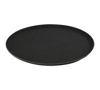 Round Service non-Slip Plateau texturé caoutchouc Barware boissons 40cm Noir