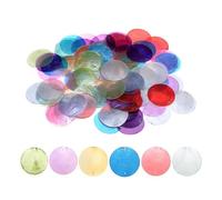Round Shell Beads, Diy Craft Charms, Sea Coin Connectors, 100 Piece Set for Women Students Adults Professionals Hobbyists Beginners Wedding Party Home Craft Room Studio Use