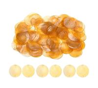 Round Shell Pieces 100 Pack | Natural Seashell, 2in Diameter, 350g | Flat Disc Bead Connectors With Hole For DIY Crafts, Wind Chimes, Jewelry Making