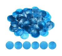 Round Shell Pieces 100 Pack | Natural Seashell, 2in Diameter, 350g | Flat Disc Bead Connectors With Hole For DIY Crafts, Wind Chimes, Jewelry Making