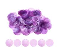 Round Shell Pieces 100 Pack | Natural Seashell, 2in Diameter, 350g | Flat Disc Bead Connectors With Hole For DIY Crafts, Wind Chimes, Jewelry Making