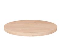 Round Table Top Dark Brown Ø23.6"x0.6" Treated Solid Wood Oak tabletop vidaXL