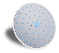 Round Top Toit De Pluie Tête De Douche, Abs Gris Tête Douche, Cabine De Douche Pluie Pulvérisateur Salle De Bains 1/2"" Connecteur