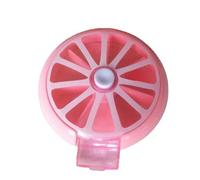 Round une semaine boîte de médecine, sept grille rotative sept jours portable mini boîte de médecine en plastique