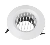 Round Vent Cover Cap External Grille Weather Resistant Plastic Register for Air Conditioner 75mm Durable ABS Material for HVAC Bathroom Kitchen Air Exhaust