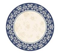 Round Washable Vintage Area Rug, Indoor Floor Mat for Kitchen Living Room Bedroom Cloakroom Swivel Chair Footrest Decor(Style 2,200CM/78.7")