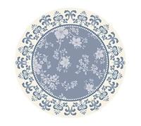 Round Washable Vintage Area Rug, Indoor Floor Mat for Kitchen Living Room Bedroom Cloakroom Swivel Chair Footrest Decor(Style 1,100CM/39.3")