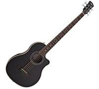 Roundback Electro Acoustic 5 String Bass Guitar by Gear4music, Black