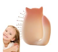 Rounded Tip Pins - Kids Detangling Comb, Resistant Shell for Daily School Travel, Paddle Design, Air Cushion Brush with Soft Touch Non Slip Finish, Portable Hairbrush for Teens Gym Bags