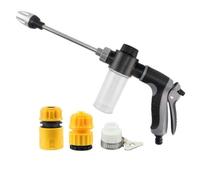 Roundre de pression, pistolet à eau haute pression avec buse rotative à 360 °, 3 modes de pulvérisation, joints métalliques tube télescopique pour le nettoyage de la voiture/du sol/mur (A)