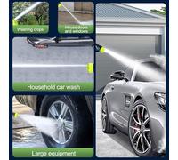 Roundre de Pression Portable Portable Puissant Lavage de Voiture 21V avec 2 Pcs Rechargeable 1500 * 10mAh Batterie 6-en-1 Modes d'injection Multiples Package de Boîte à Outils à Haute Pression