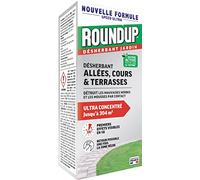 ROUNDUP R700ATN - Désherbant Concentré Cours, Allées Action 2 en 1, 700 ml -Premiers effets visibles en 1h - Elimine mauvaises herbes par contact - Produit à base d'acide pélargonique - Jusqu'à 304 m²