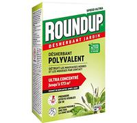 ROUNDUP RMU400N - Désherbant Jardin Action 2 en 1 Polyvalent 400 ml - Premiers effets visibles en 1h - Elimine mauvaises herbes et mousses par contact - Produit à base d'acide pélargonique - 173m²