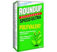 ROUNDUP RMU400N - Désherbant Jardin Action 2 en 1 Polyvalent 400 ml - Premiers effets visibles en 1h - Elimine mauvaises herbes et mousses par contact - Produit à base d'acide pélargonique - 173m²