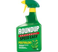 ROUNDUP RPOS1A - Désherbant Jardin Polyvalent Prêt à L'emploi 1 L - Premiers effets visibles 1h - Elimine mauvaises herbes et mousses par simple contact - Produit à base d'acide pélargonique - 33m²