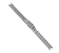 ROUREOX 12MM Femmes Métal Bracelet Montre Remplacement, Acier Inoxydable Boucle Papillon pour Tissot Flamingo T094.210A-Argent 12MM