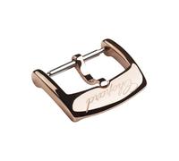 ROUREOX 14mm 16mm Boucle Ardillon Acier Inoxydable Fermoir Montre Poli Accessoire Remplacement Bracelet pour Chopard-Or Rose 16mm