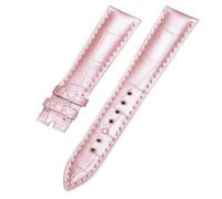 ROUREOX 16mm Courroies en Cuir Authentique Souples Vintage Bracelet de Remplacement Accessoires de réparation pour LONGINES CHOPARD Omega-Rose