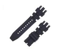 ROUREOX 26mm Bracelet Écologique en Silicone Souple pour Montre pour Invicta Reserve-Noir