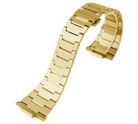ROUREOX 27×12MM Hommes Métal Bracelet Montre Reemplacé, Acier Inoxydable Extrémité Saillante, Bracelet Montre pour Tissot PRX Super Player Ref.T137410-Or 27 * 12MM