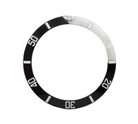 ROUREOX 38mm Insert de Lunette Céramique Remplacement - Anneau de Montre Incliné 30,7mm Intérieur Modding Perle Lumineuse - A1