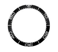 ROUREOX 38mm Insert Lunette Céramique Lumineux Style Héritage - Anneau Indices Points pour Omega Seamaster 300 Collection-A2
