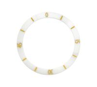 ROUREOX 38mm Insert Lunette Céramique Style Moderne - Anneau Marqueur 0 Unique pour Seiko SKX007 Series-A3