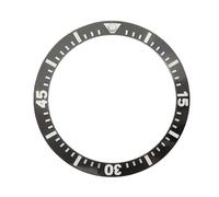 ROUREOX 38mm Noir Insert Lunette Céramique Résistant Rayures - Anneau Rechange Pièces pour Seiko SKX007 Series-A9