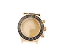 ROUREOX 39mm Boîtier Montre Chronographe Course Verre Saphir Plat Lunette Tachymètre Fixe Mouvement VK63 VK64 Set pour Rolex Daytona-4 39MM