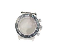 ROUREOX 39mm Boîtier Montre Chronographe Course Verre Saphir Plat Lunette Tachymètre Fixe Mouvement VK63 VK64 Set pour Rolex Daytona-14 39MM