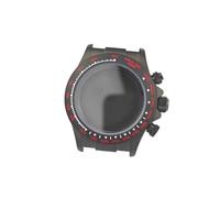 ROUREOX 39mm Boîtier Montre Chronographe Course Verre Saphir Plat Lunette Tachymètre Fixe Mouvement VK63 VK64 Set pour Rolex Daytona-15 39MM