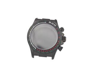 ROUREOX 39mm Boîtier Montre Chronographe Course Verre Saphir Plat Lunette Tachymètre Fixe Mouvement VK63 VK64 Set pour Rolex Daytona-18 39MM