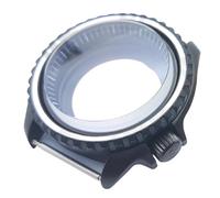ROUREOX 42MM Acier-Inoxydable Saphir Boîtier Montre, NH35/NH36 Boîtier Remplacement, Fond Transparent, Montre Modification Accessoires pour Seiko SKX007-7