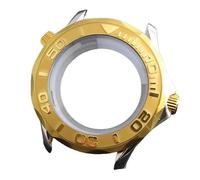 ROUREOX 42mm Boîtier Montre Bicolore 31.7mm Cadran Verre Saphir NH35 NH36 Mouvement Plaqué Or Argent Pièces Mod pour Omega Seamaster Diver 300M-17 42MM