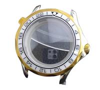 ROUREOX 42mm Boîtier Montre Bicolore 31.7mm Cadran Verre Saphir NH35 NH36 Mouvement Plaqué Or Argent Pièces Mod pour Omega Seamaster Diver 300M-20 42MM