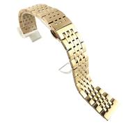 ROUREOX Acier Brossé Déploiement Bracelet de Montre, 316L Acier Inoxydable Papillon Boucle Bracelet de Montre pour Tissot T41-Or Rose 21MM